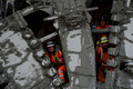 DG411330. HS2 TBM crew. Chiltern tunnel breakthrough. Gt Missenden. 27.2.2024.