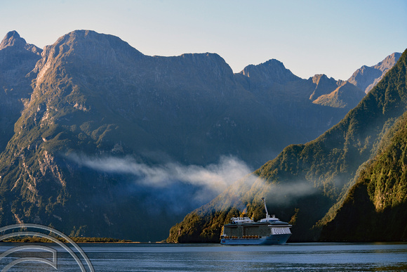 DG318010. Ovation of the Seas. Milford Sound. South Island. New Zealand. 24.1.19