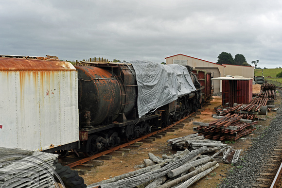 DG318317. Stored locomotives. Pukeoware Workshop. Glenbrook Vintage Railway. North Island. New Zealand. 27.1.19