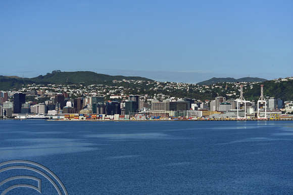 DG315823. The city seen from the harbour. Wellington. New Zealand. 9.1.19