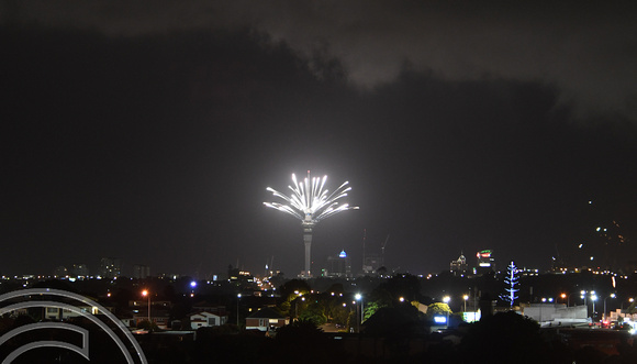 DG315372. New Year fireworks. New Zealand. 01.01.19