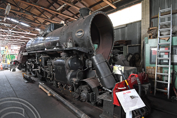 DG318301. Ja 1250. Pukeoware Workshop. Glenbrook Vintage Railway. North Island. New Zealand. 27.1.19