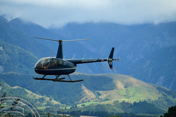 DG316252. Whale watching helicopter. Kaikoura. New Zealand. 14.1.19