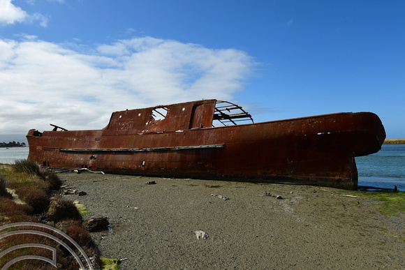 DG316115. Wreck of the T. S. S.  Waverley. Wairau Lagoons Walkway. Blenheim. New Zealand. 12.1.19
