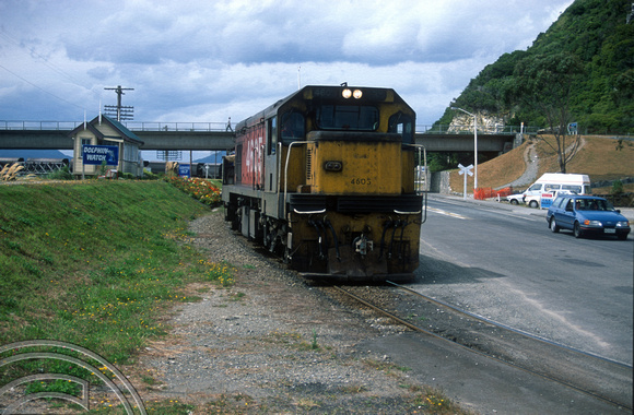 FR0645. DC 4605. Coal train. Greymouth. South Island. New Zealand. 19.02.1999