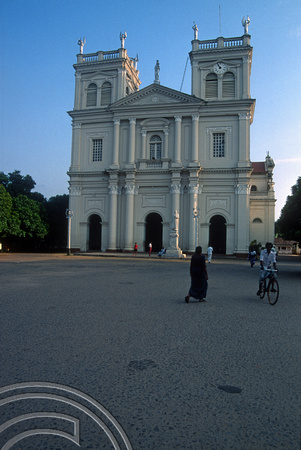T03220. Catholic church. Negombo. Sri Lanka. 20th February 1992.