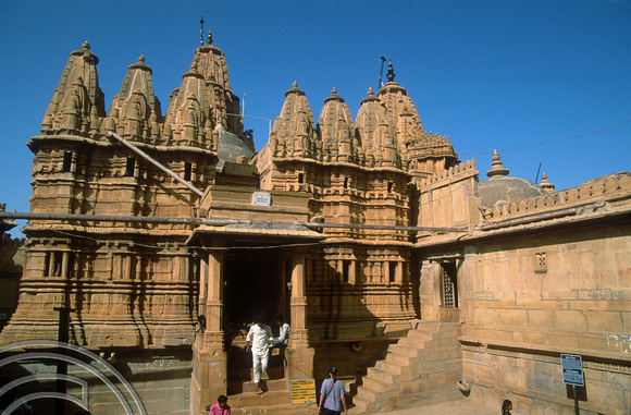 T02976. Jain temple inside the fort. Jaisalmer. Rajasthan. India. 3rd November 1991