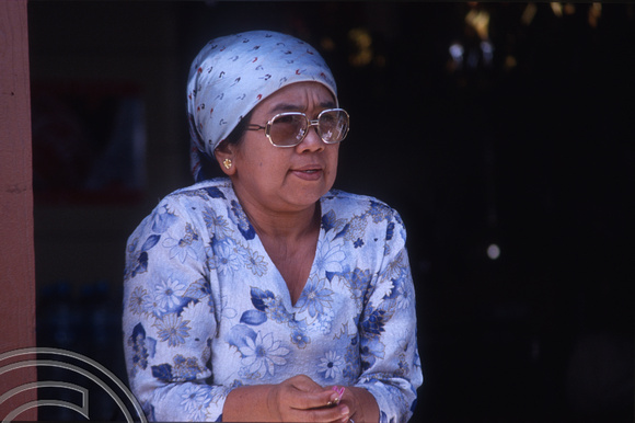 T03900. Lady who runs the Palantha. Maninjau. West Sumatra. Indonesia. 26th June 1992