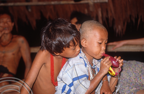 T03757. Young Mentawai boys. Siberut. Mentawai Islands. Indonesia. June 1992