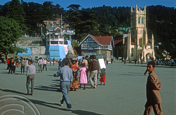 T02898. The Mall. Shimla. Himachal Pradesh. India. October 1991