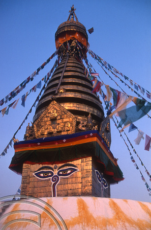 T03275. The Monkey Temple. Kathmandu. Nepal. 12th March 1992