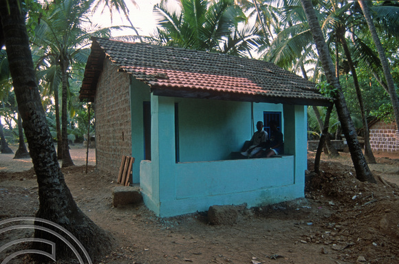 T03047. My room in the village. Arambol. Goa. India. November 1991