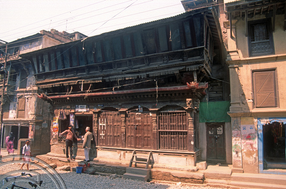T03377. Old building. Kathmandu. Nepal. March 1992
