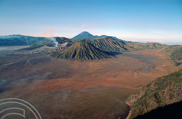 T03937. Craters at Mount Bromo. Java. Indonesia. 24th July 1992