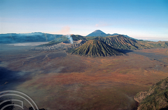 T03933. Craters at Mount Bromo. Java. Indonesia. 24th July 1992