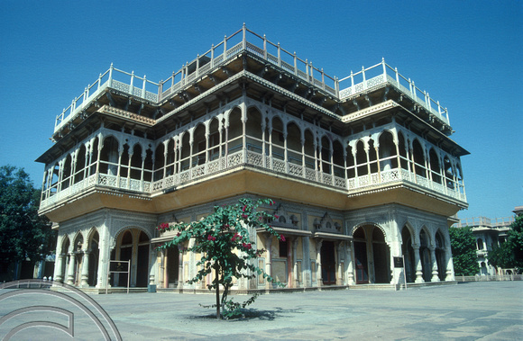 T02954. The Mubarak Mahal. City Palace. Jaipur. Rajasthan. India. 27th October 1991