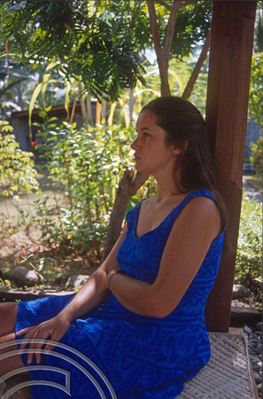 T03993. Tina at the Awangga Hotel. Lovina. Bali. Indonesia. 23rd August 1992