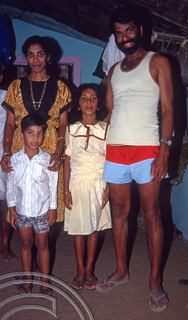 T03135. The Fernandez family. Arambol. Goa. India. January 1992.