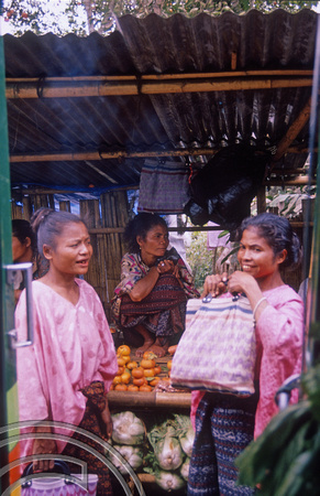 T04064. Roadside fruit stall. Moni. Flores. Indonesia. 6th September 1992
