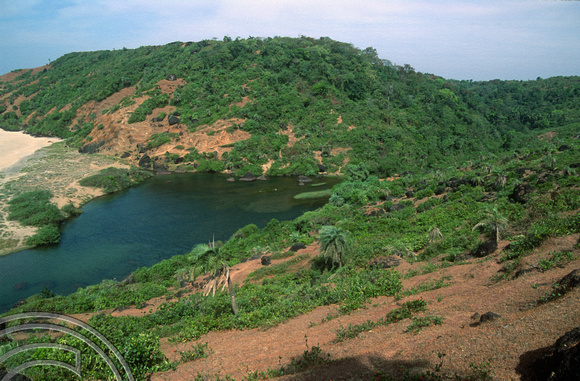 T03054. The freshwater lake. Arambol. Goa. India. November 1991