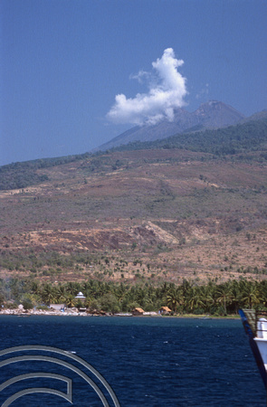 T03996. Looking back over Lombok. Indonesia. 27th August 1992