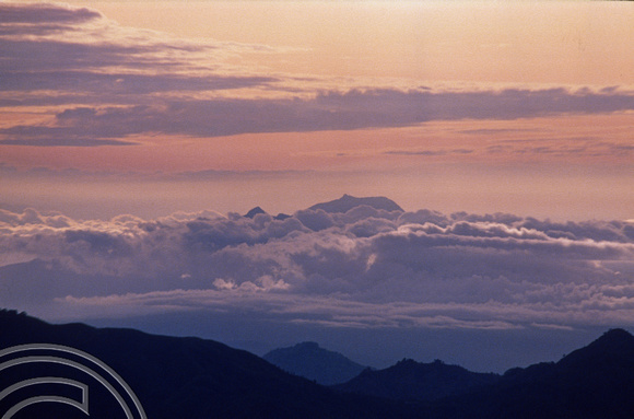 T04088. Dawn over Mount Kelimutu. Moni. Flores. Indonesia. 10th September 1992