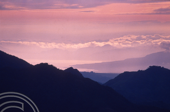 T04090. Dawn over Mount Kelimutu. Moni. Flores. Indonesia. 10th September 1992