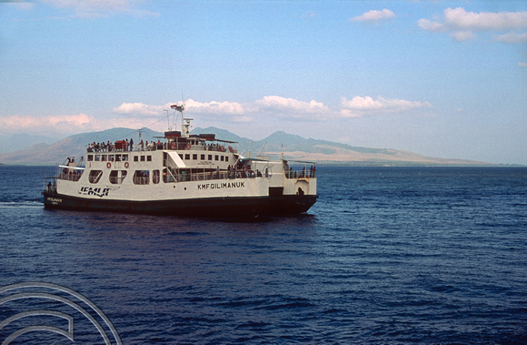 T03950. Ferry from Bali to Java. Indonesia. 25th July 1992