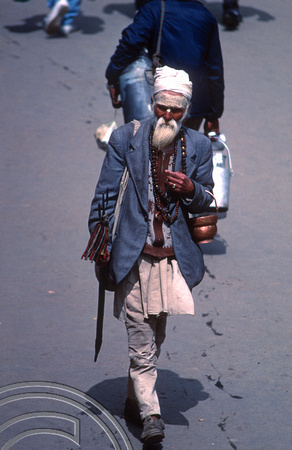 T03246. Sadhu. Laden La. Rd. Darjeeling. West Bengal. India. 2nd March. 1992.