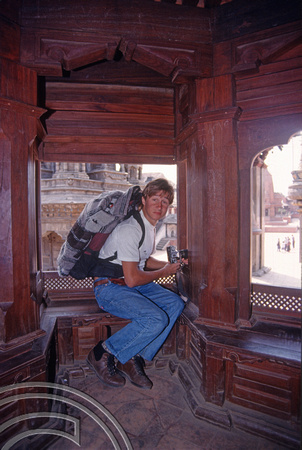 T03295. Paul. The Square. Bakhtapur. Kathmandu Valley. Nepal. 13th March 1992