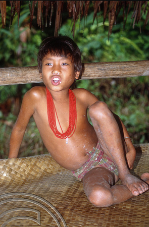 T03756. Young Mentawai boy. Siberut. Mentawai Islands. Indonesia. June 1992