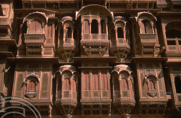 T02970. Patwon ki Haveli. Jaisalmer. Rajasthan. India. 3rd November 1991