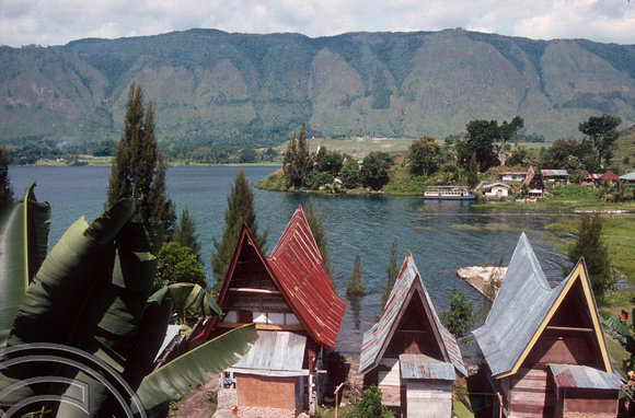 T03581. View Across lake Toba. Tuk Tuk. North Sumatra. Indonesia. 22nd May 1992
