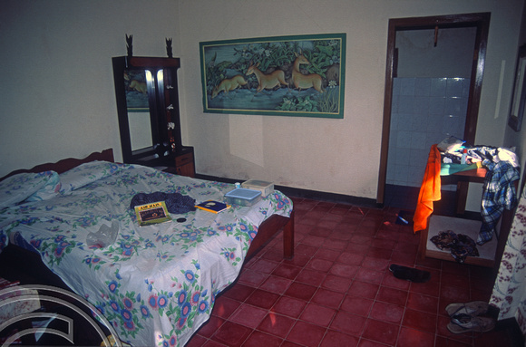 T03953. My room at the Agus homestay. Ubud. Bali. Indonesia. 26th July 1992