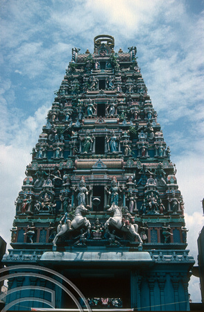 T03517. Gopurum of a Hindu temple. Kuala Lumpur. Malaysia. 7th May 1992