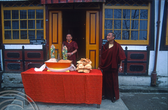 T03251. Yogachoeling Gompa. Darjeeling. West Bengal. India. 2nd March. 1992.