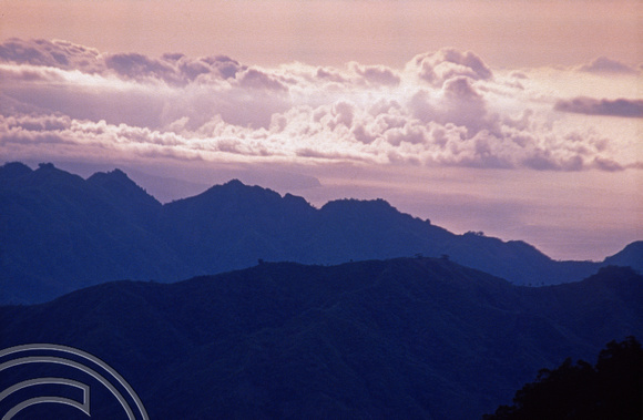 T04087. Dawn over Mount Kelimutu. Moni. Flores. Indonesia. 10th September 1992