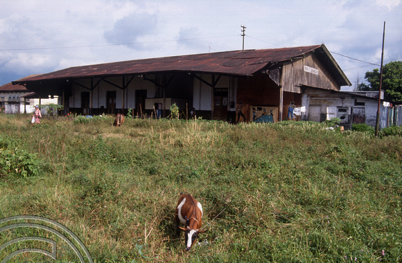 T03616. The abandoned railway station. Bukittinggi. West Sumatra. Indonesia. 2nd June 1992