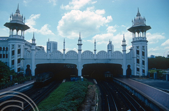 T03528. The railway station. Kuala Lumpur. Malaysia. 10th May 1992