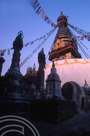 T03277. The Monkey Temple. Kathmandu. Nepal. 12th March 1992