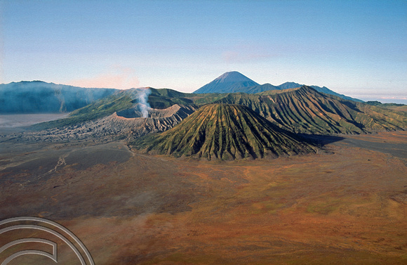 T03942. Craters at Mount Bromo. Java. Indonesia. 24th July 1992