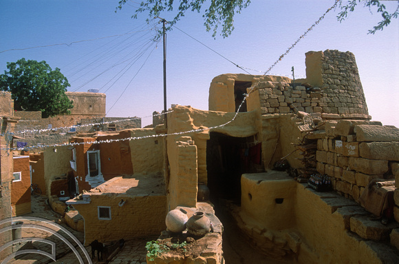 T02978. Inside the fort. Jaisalmer. Rajasthan. India. 3rd November 1991