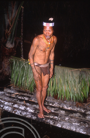 T03806. Mentawai medicine man. Mentawai Islands. Indonesia. 21st June 1992