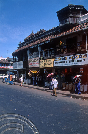 T03170. Quiet streets. Kandy. Sri Lanka. February 1992.
