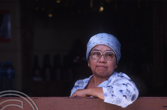 T03896. Lady who runs the Palantha. Maninjau. West Sumatra. Indonesia. 26th June 1992