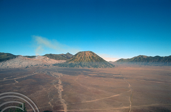 T03947. Crater and plain at Mount Bromo. Java. Indonesia. 24th July 1992