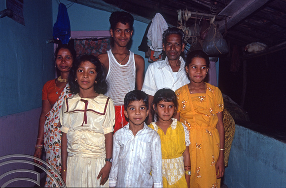 T03136. The Fernandez family. Arambol. Goa. India. January 1992.