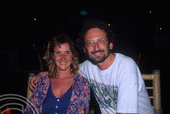 T4817. Lynn and I. Gili Trawangan. Lombok. Indonesia. December. 1994