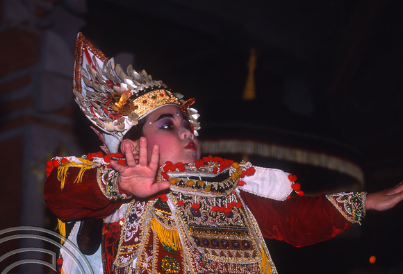 T4797. Baris (warrior) dancer. Ubud. Bali. Indonesia. December. 1994. jpg