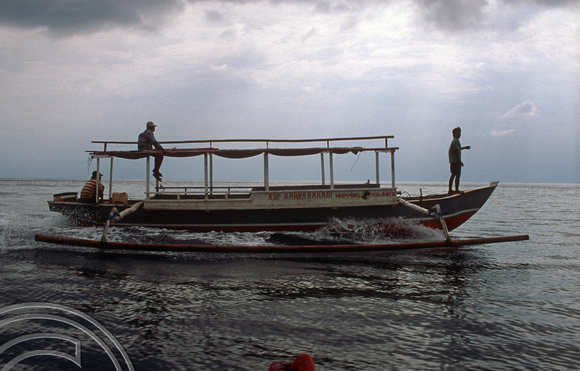 T4814. Lombok - Trawangan water taxi. Lombok. Indonesia. 14th December. 1994